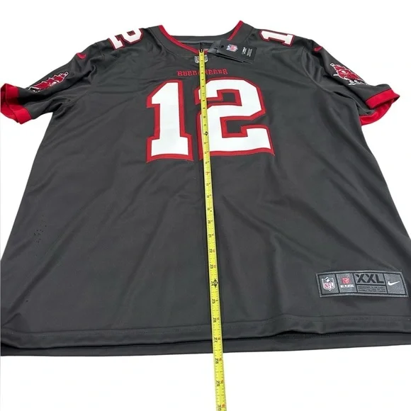 NWT Tom Brady Buccaneers Gray Jersey TB 12 XXL - Picture 5 of 9